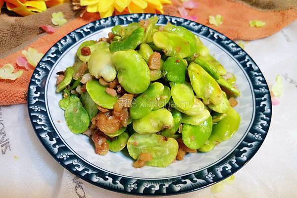香酥蚕豆肉沫的做法图解7