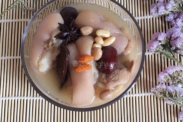 花生黄豆猪脚汤的做法图解8