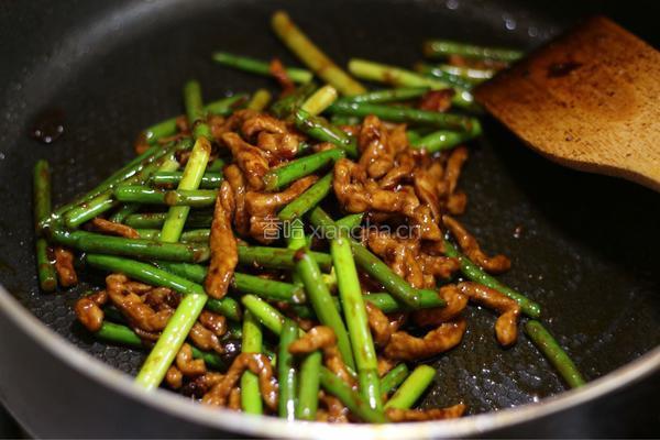蒜薹炒肉丝的做法图解8