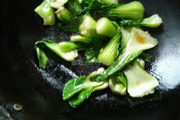 蚝油白菜的做法图解4