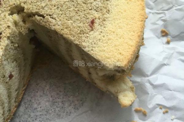 抹茶蔓越梅戚风8寸的做法图解10