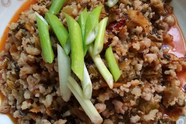 酸腌菜炒肉末的做法图解10