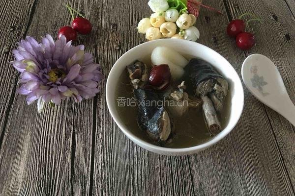 乌鸡海底椰汤的做法图解8