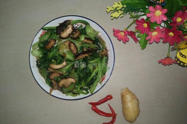 香菇炒青菜