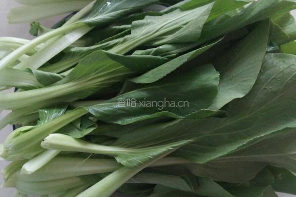香菇炒青菜的做法图解2