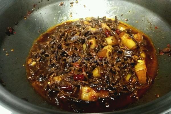 干豆角烧肉的做法图解7