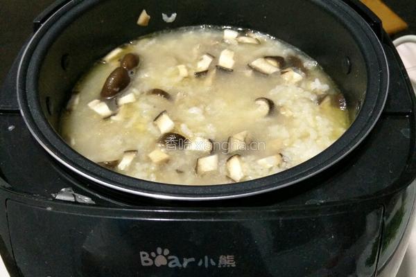 香菇瘦肉粥的做法图解6