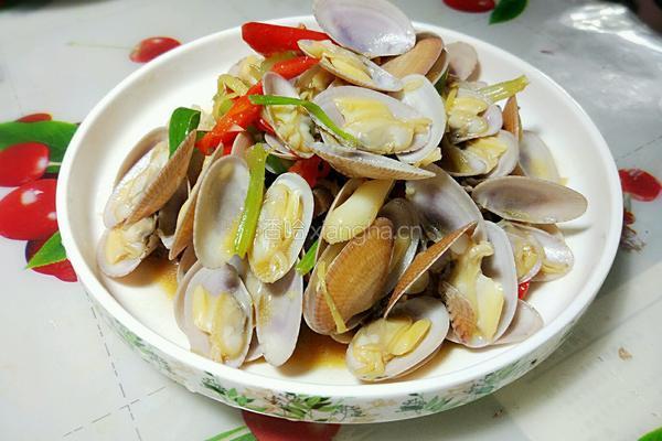 家常炒花甲的做法图解6