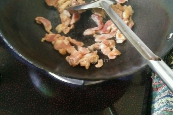 肉炒小白菜的做法图解3