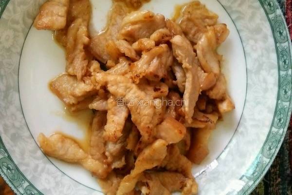 肉炒小白菜的做法图解4