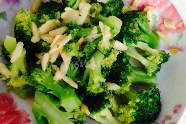 蒜炒西兰花的做法图解3