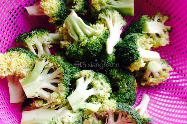 蒜炒西兰花的做法图解1
