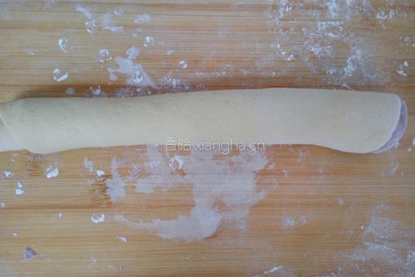 南瓜紫薯卷的做法图解10