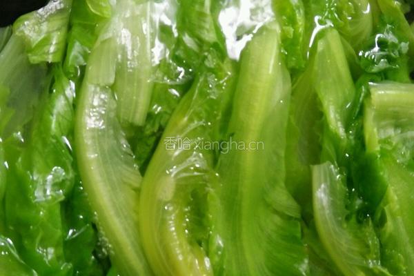 蒜香生菜的做法图解4