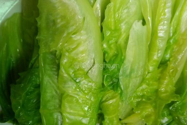 蒜香生菜的做法图解5