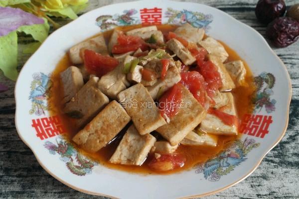 西红柿炒豆腐的做法图解7