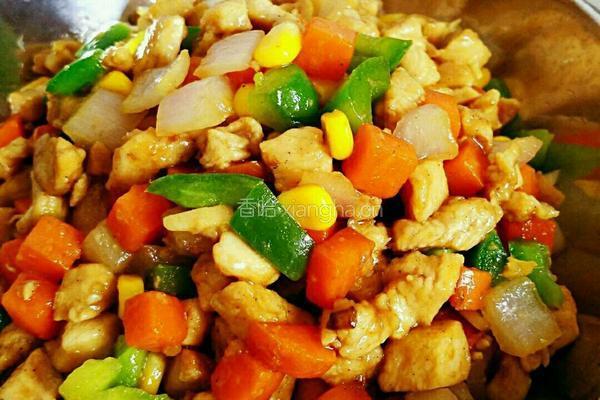 宝宝食谱之 五彩鸡丁的做法图解11