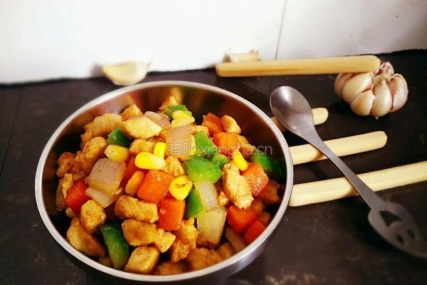 宝宝食谱之 五彩鸡丁的做法图解12