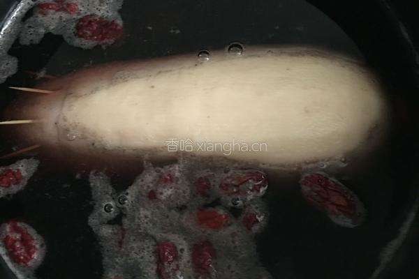 冰糖紫米莲藕的做法图解7