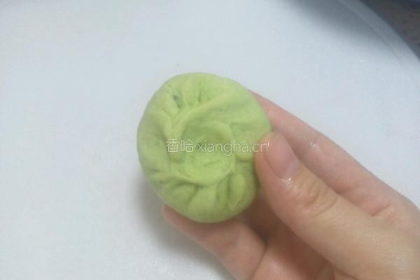 包子(酸菜肉馅菠菜汁包子)的做法图解8