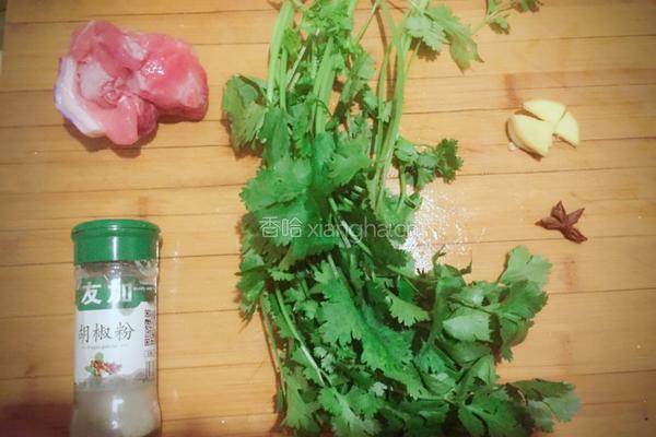 香菜肉丝的做法图解1