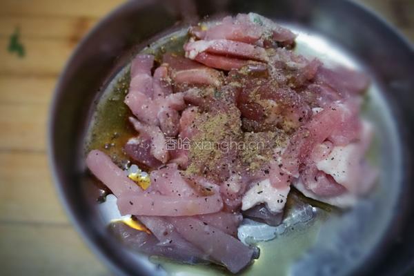 香菜肉丝的做法图解2