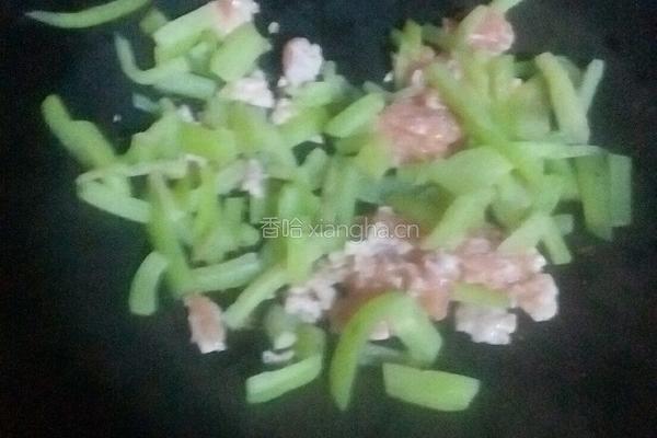 茄子炒肉的做法图解4