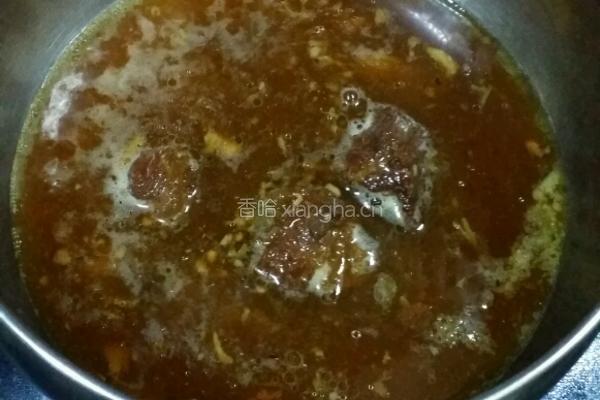 红烧牛肉汤煮面条的做法图解2