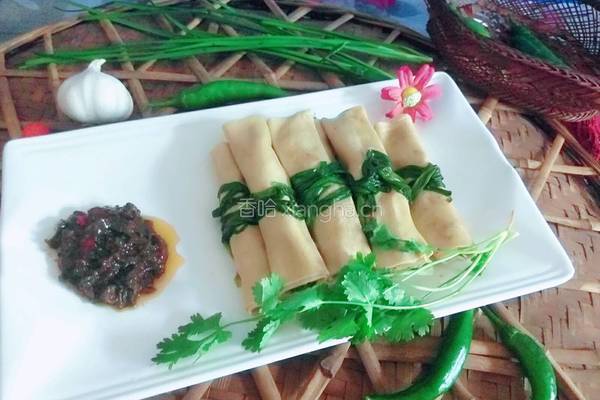 蘸酱千张肉卷的做法图解12