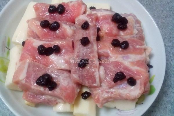 豆豉山药蒸排骨的做法图解4