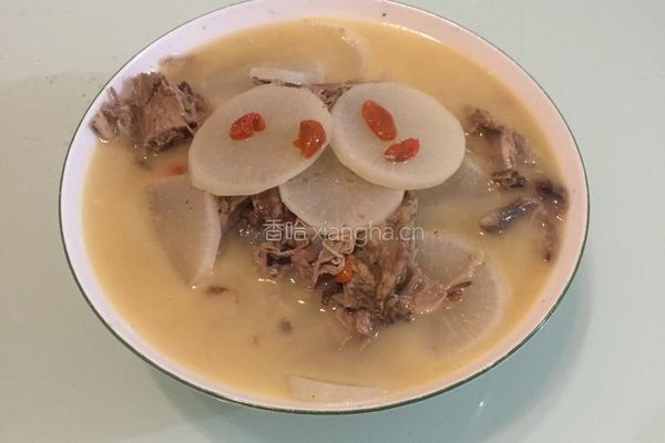 鸭架萝卜汤的做法图解8