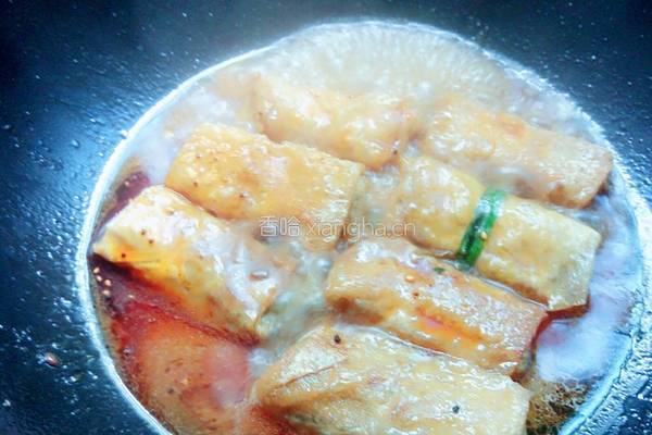 红烧腐皮肉卷的做法图解12