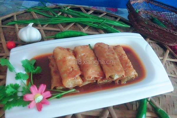 红烧腐皮肉卷的做法图解13