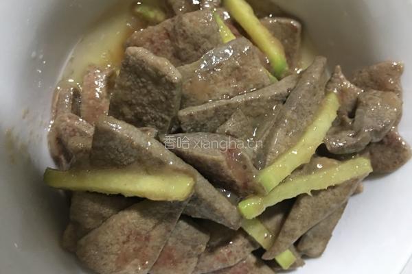 清炒猪肝的做法图解4