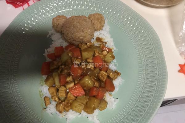 咖喱饭爱睡觉的小熊的做法图解15