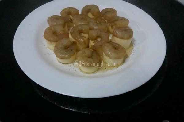 蝦仁玉子豆腐拌西蘭花的做法图解3
