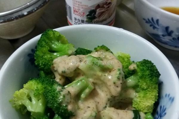 蝦仁玉子豆腐拌西蘭花的做法图解4