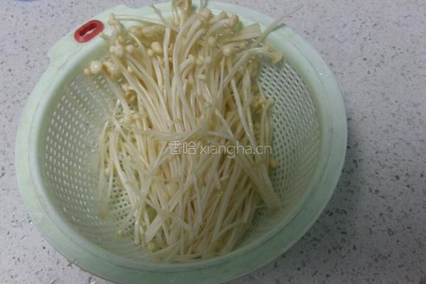 蚝油金针菇的做法图解1