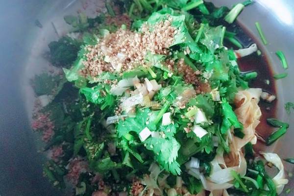 油豆皮拌韭菜的做法图解8
