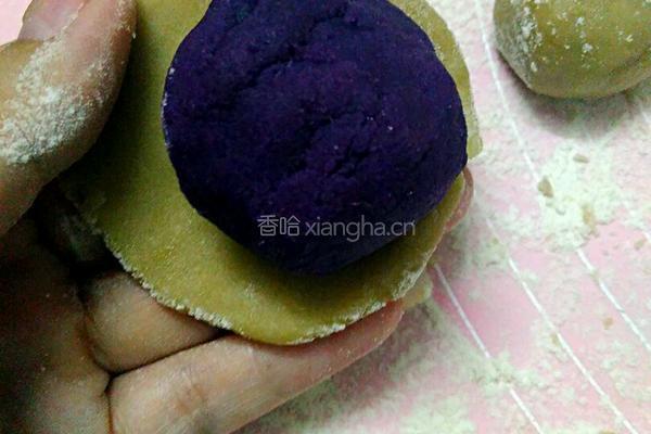 紫薯月饼的做法图解8