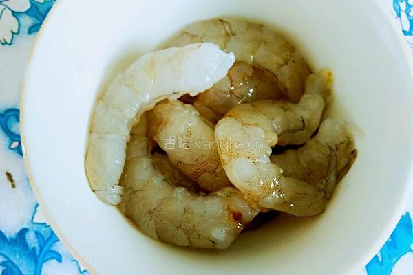 虾仁油菜的做法图解4