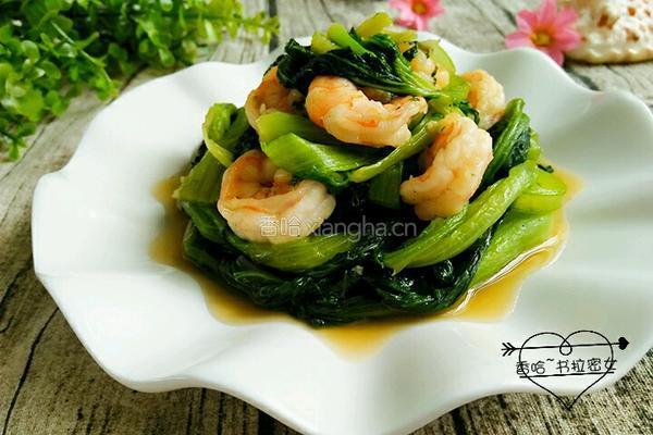 虾仁油菜的做法图解12