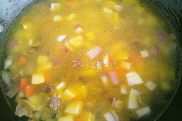 咖喱牛肉爱心饭的做法图解9