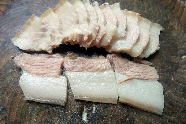 农家小煎肉的做法图解3