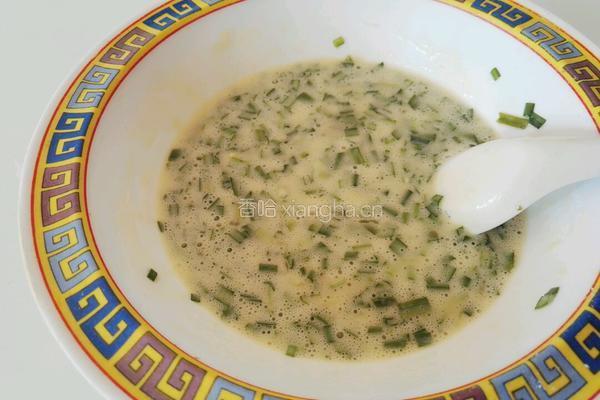 韭菜煎饼的做法图解4