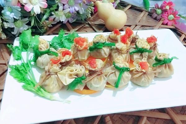 黄金宝石袋（鱼肉馅豆皮包)的做法图解12