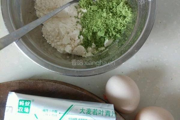 青汁煎饼的做法图解3