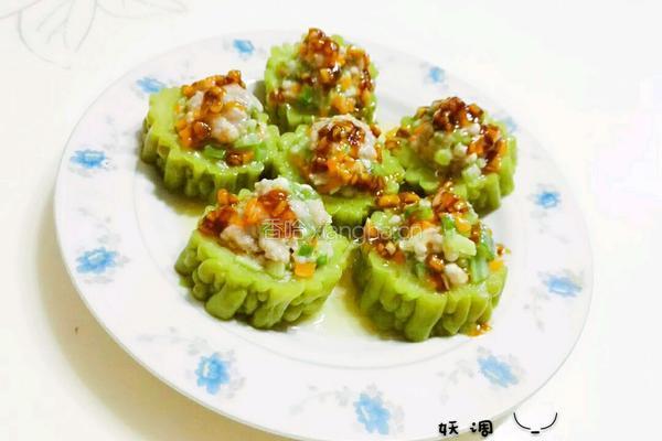 苦瓜酿肉的做法图解9