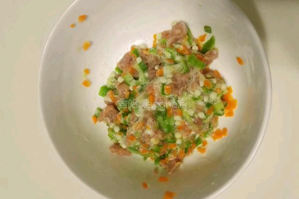 苦瓜酿肉的做法图解2