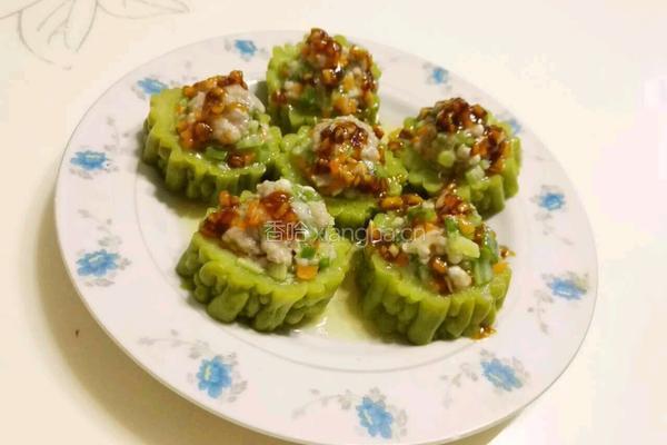 苦瓜酿肉的做法图解8